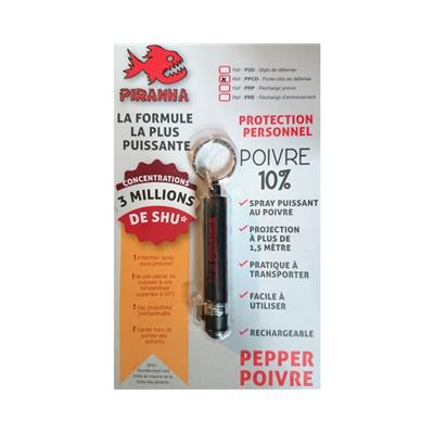 44727 - Porte-clés de défense PIRANHA Black