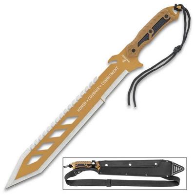 UC3377 - Machette USMC Desert OPS Sawback Machete UNITED CUTLERY