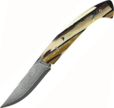 1515.52 - Couteau 1515 Ivoire de Mammouth 12 cm Damas Inox