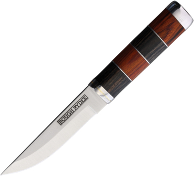  RR2457 - Couteau Fixe ROUGH RYDER Pakkawood et Etui Cuir