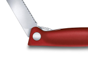 67831FB - Couteau Office Pliant VICTORINOX Swissclassic Rouge à Dents