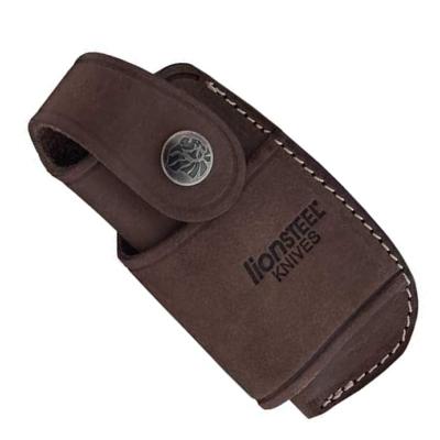 900FDV4.BR - Etui Cuir Marron LION STEEL Port Vertical/Horizontal