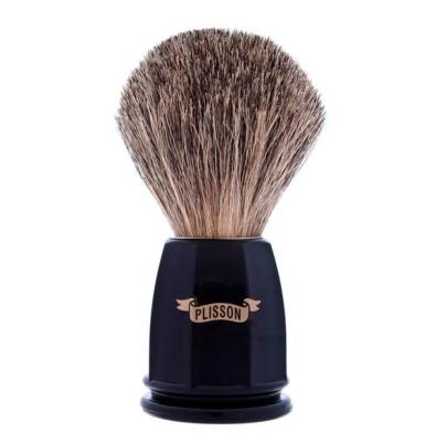 955656 - Blaireau PLISSON Heritage Pur Gris Monture Noir