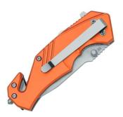 BF.784OR - Couteau BLACK FOX Demand D2 Aluminium Orange