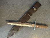C113G - Dague de Chasse CUDEMAN Noyer Edition Limite 100 Exemplaires