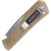 GE001908 - Couteau GERBER Mansfield Micarta Naturel