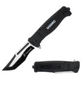MA3005BK - Couteau USMC Ouverture Assistée Noir 