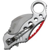 TF578S - Couteau TAC FORCE Karambit Linerlock Silver A/O
