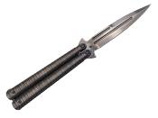 TH.16072N - Papillon THIRD Titane Noir 12cm Inox