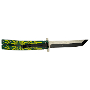 MUA123B - Couteau Master USA Linerlock A/O Green Leaf