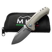 MKLS02T - Couteau MKM Colvera Titanium Gris par LION STEEL