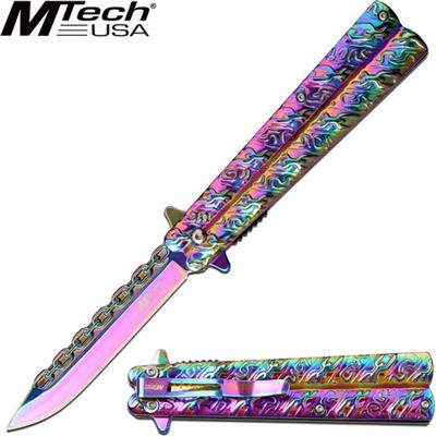 MTA1173RB - Couteau MTECH USA Linerlock A/O Spectrum