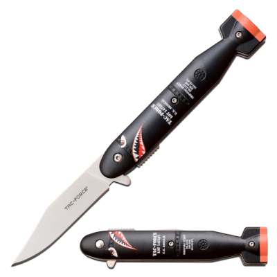 TF1039LBK - Couteau TAC FORCE Shark Linerlock A/O Black