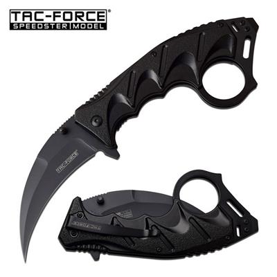 TF957BK - Couteau TAC FORCE Karambit Linerlock A/O Black