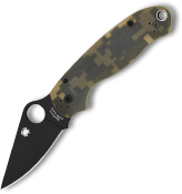 C223GPCMOBK - Couteau SPYDERCO Para 3 G10 Digital Camo Black Blade