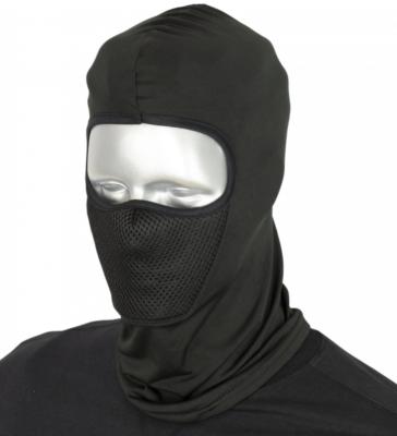 30568 - Cagoule Noire BARBARIC avec Tissu en Maille