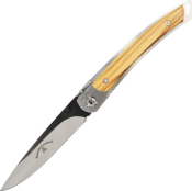 3451 - Couteau EUSTACHE Breizh Kontell Liner Olivier 11,5cm Inox