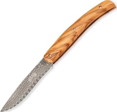 HE53022 - Couteau HERBERTZ Selection Bois d'Olivier 10,5 cm Damas