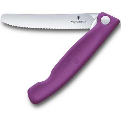 6.7835.FC1 - Couteau Office Pliant VICTORINOX Swissclassic 11 cm Violet à Dents  