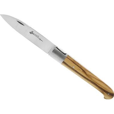78106 - Couteau de SAUVETERRE Bois d'Olivier 11 cm Inox