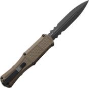 BEN3370SGY-1 - Couteau Automatique BENCHMADE Claymore Ranger Green Grivory Dagger