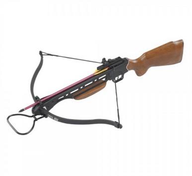 CROSSBOW8 - Pistolet Arbalète à Crosse en Bois 150 Lbs 