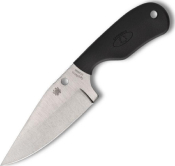 FB48PBK - Couteau de Cou SPYDERCO Subway Bowie Black