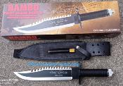 RB9424 - Poignard RAMBO II First Blood John Rambo Signature Licence Officielle