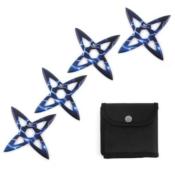 SETSTAR5 - Ensemble de 4 Etoiles � lancer Eclair avec Etui  