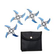 SHURISET6 - Set de 4 Etoiles  Lancer / Shurikens Blue