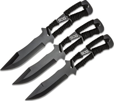 SGFT041TN - Pack de 3 Couteaux à Lancer SOG Black