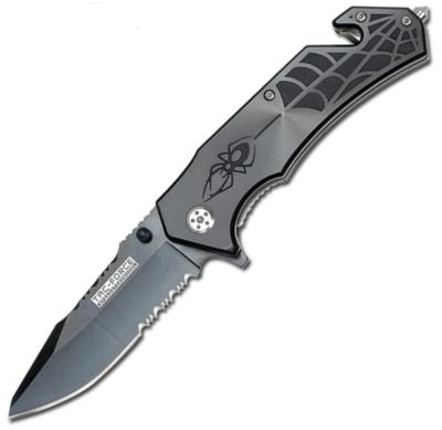 TF553GY - Couteau TAC-FORCE A/O Spider Gris 