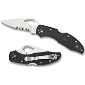 BY04PSBK2 - Couteau SPYDERCO Byrd Knife Meadowlark Noir