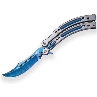 CP539 - Couteau Papillon Blue