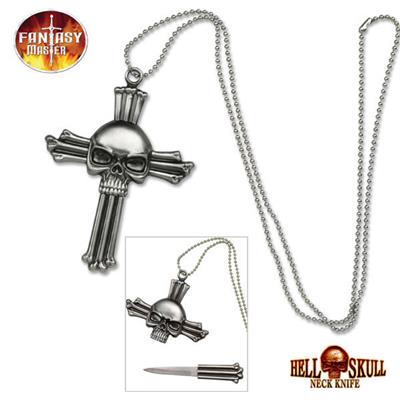FM425 - Pendentif couteau Hell Skull