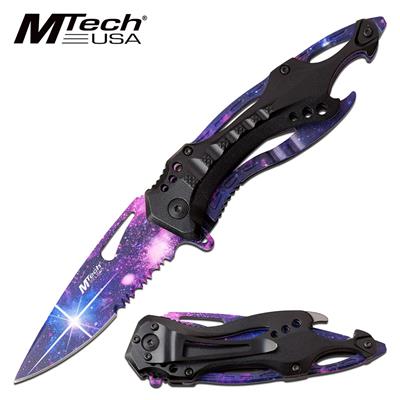 MTA705GLX - Couteau MTECH USA Linerlock A/O Galaxy