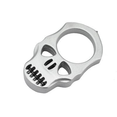 PASKS - Poing Américain Skull en aluminium silver