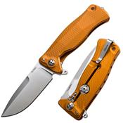 SR22AOS - Couteau LION STEEL SR22 Aluminium Orange avec Clip