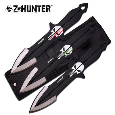 0893 - Lot de 3 Couteaux à lancer Z HUNTER