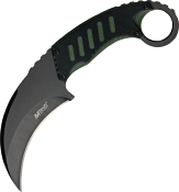 MT665BG - Couteau Tactique MTECH Karambit Neck Knife Noir Vert
