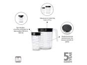 229480 - Set de 2 Verres Doseurs Gradués BRABANTIA Tasty+