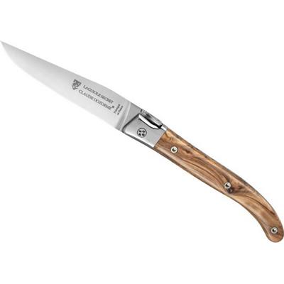 4915O - Couteau CLAUDE DOZORME Laguiole Secret Olivier 12,5 cm Inox