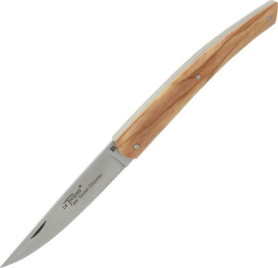 5876 - Couteau GOYON-CHAZEAU Le Thiers Bois d'Olivier 12 cm Inox