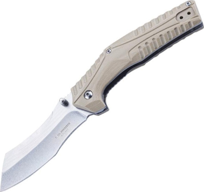 597112 - Couteau HERBERTZ G10 Beige 11,5 cm Inox