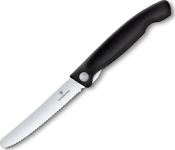 6.7833.FB - Couteau Office Pliant VICTORINOX Swissclassic 11 cm Noir à Dents