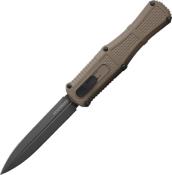 BEN3370GY-1 - Couteau Automatique BENCHMADE Claymore Ranger Green Grivory Dagger