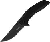 KS8320BLKST - Couteau KERSHAW Outright Semi Denté Inox/G10 Noir