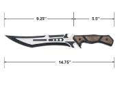 MTFIX003BK - Couteau Outdoor MTECH USA Black