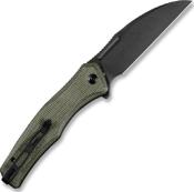 S210112 - Couteau SENCUT Watauga Micarta Vert Foncé