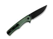 S210123 - Couteau SENCUT Crowley Micarta Vert Blackwash